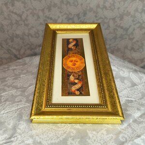 Pier 1 print -Soliel detail - gilded 17th-18th century atlas imagery SKU#1501885
